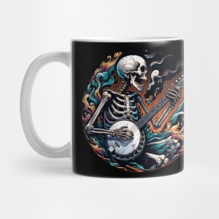 Skeleton Playing a Banjo Mug